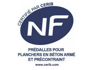 Logo NF prédalles pour planchers en béton armé et précontraint