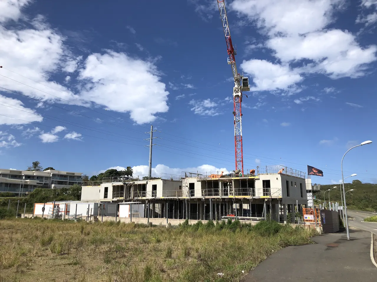 Chantier de la résidence les Badamiers rouges