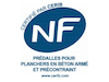 logo NF prédalles pour planchers en béton armé et précontraint